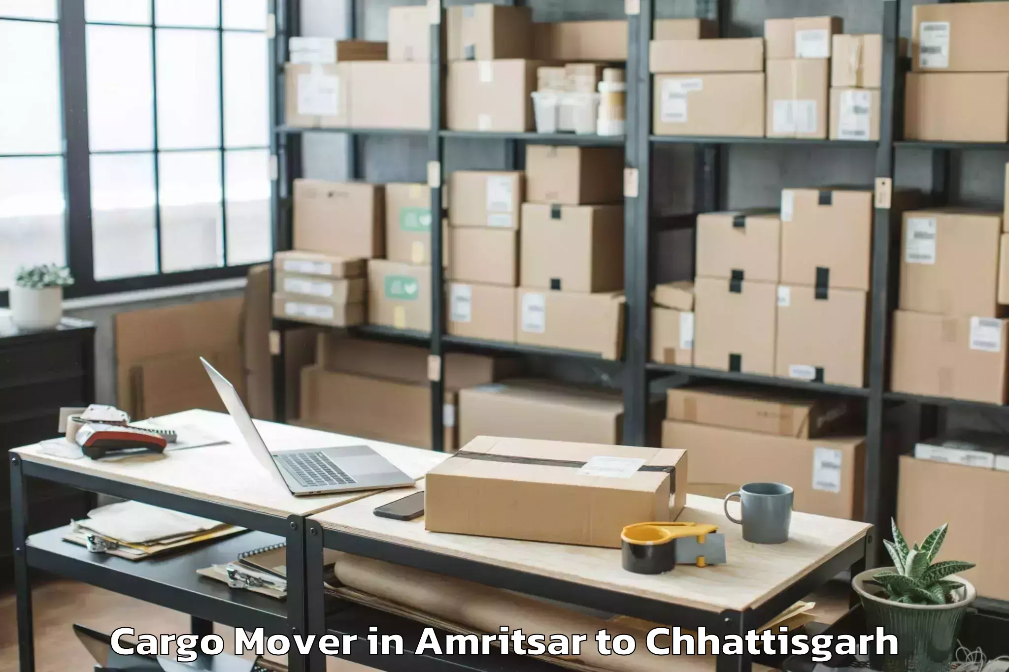 Book Amritsar to Bhatapara Cargo Mover Online